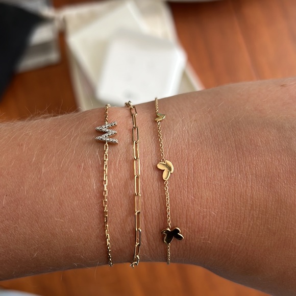 🦋 NWT Bluboho 14K Gold Butterfly Bracelet - Picture 8 of 10